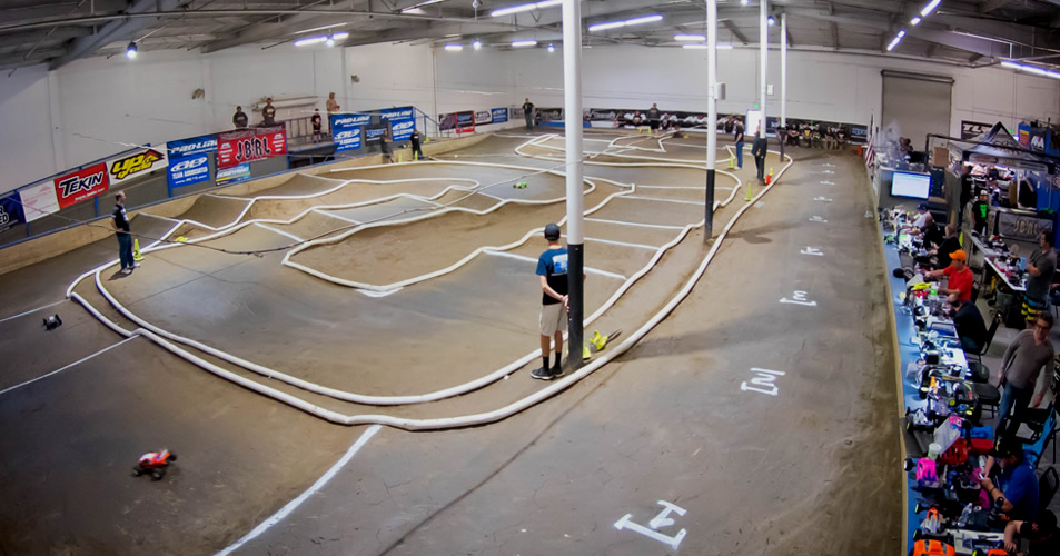 RC racing event with spectators
